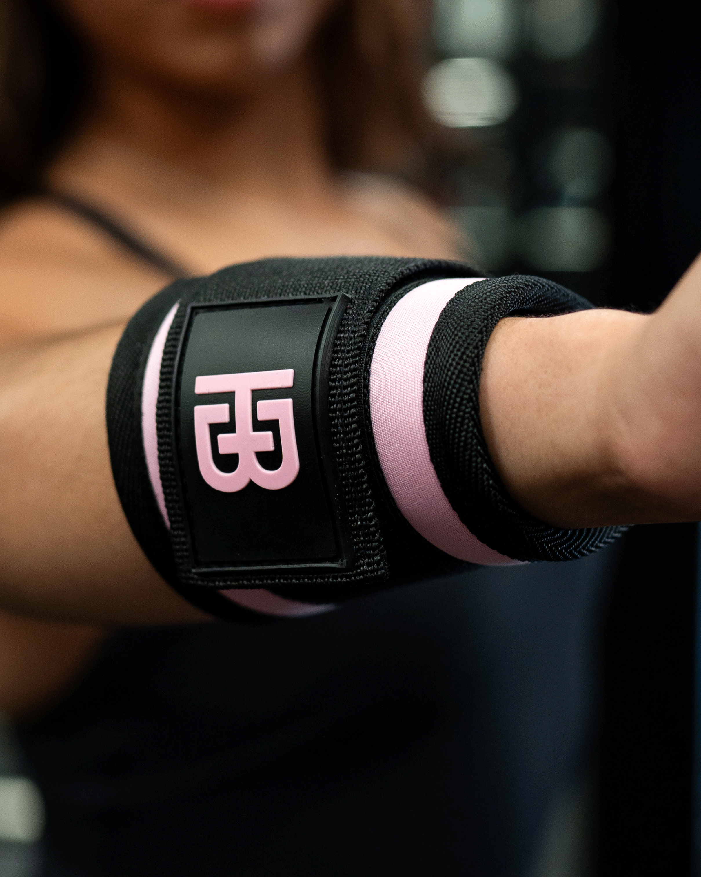 Neoprene Lifting Cuffs Pink