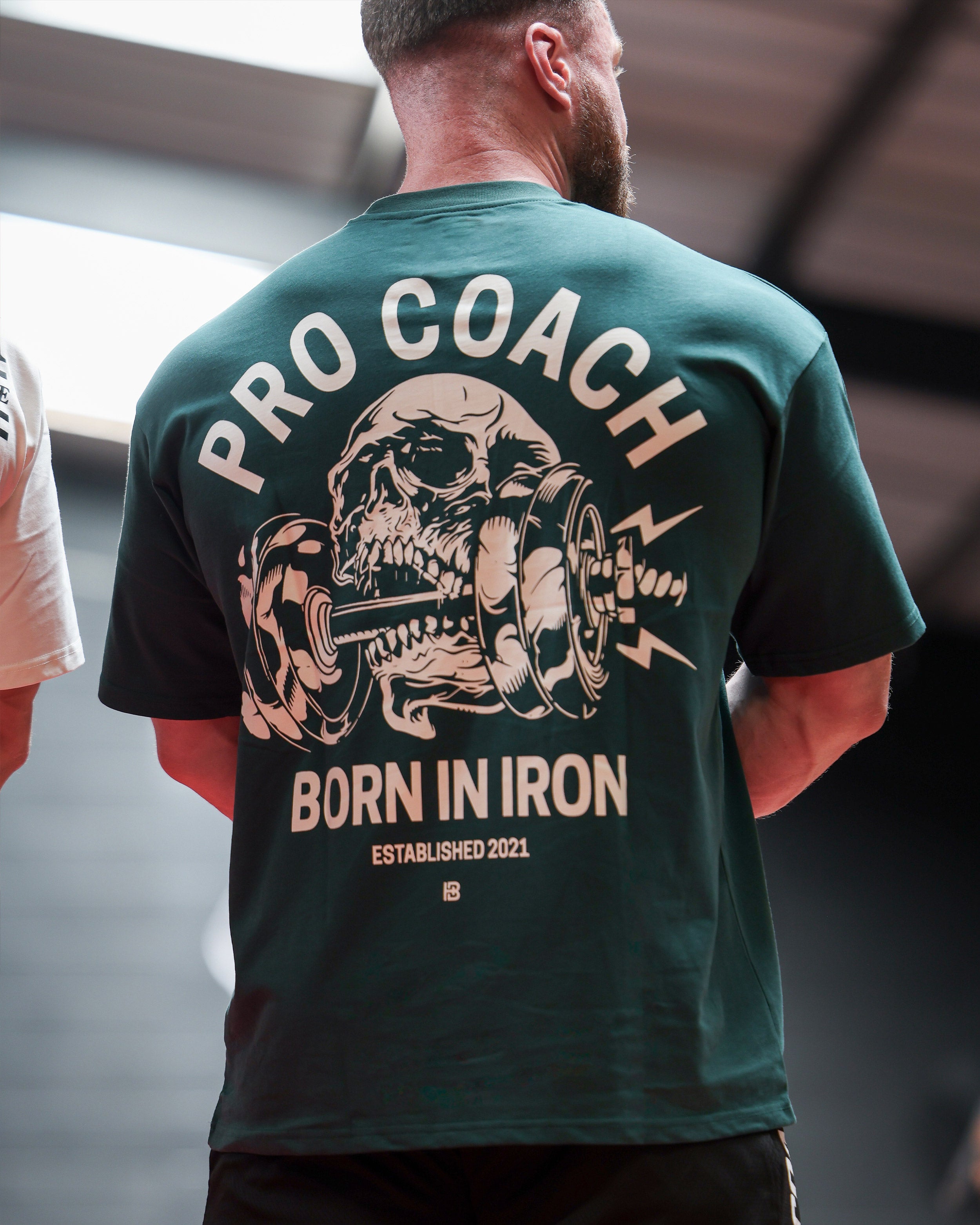Procoach Born In Iron T-Shirt Evergreen