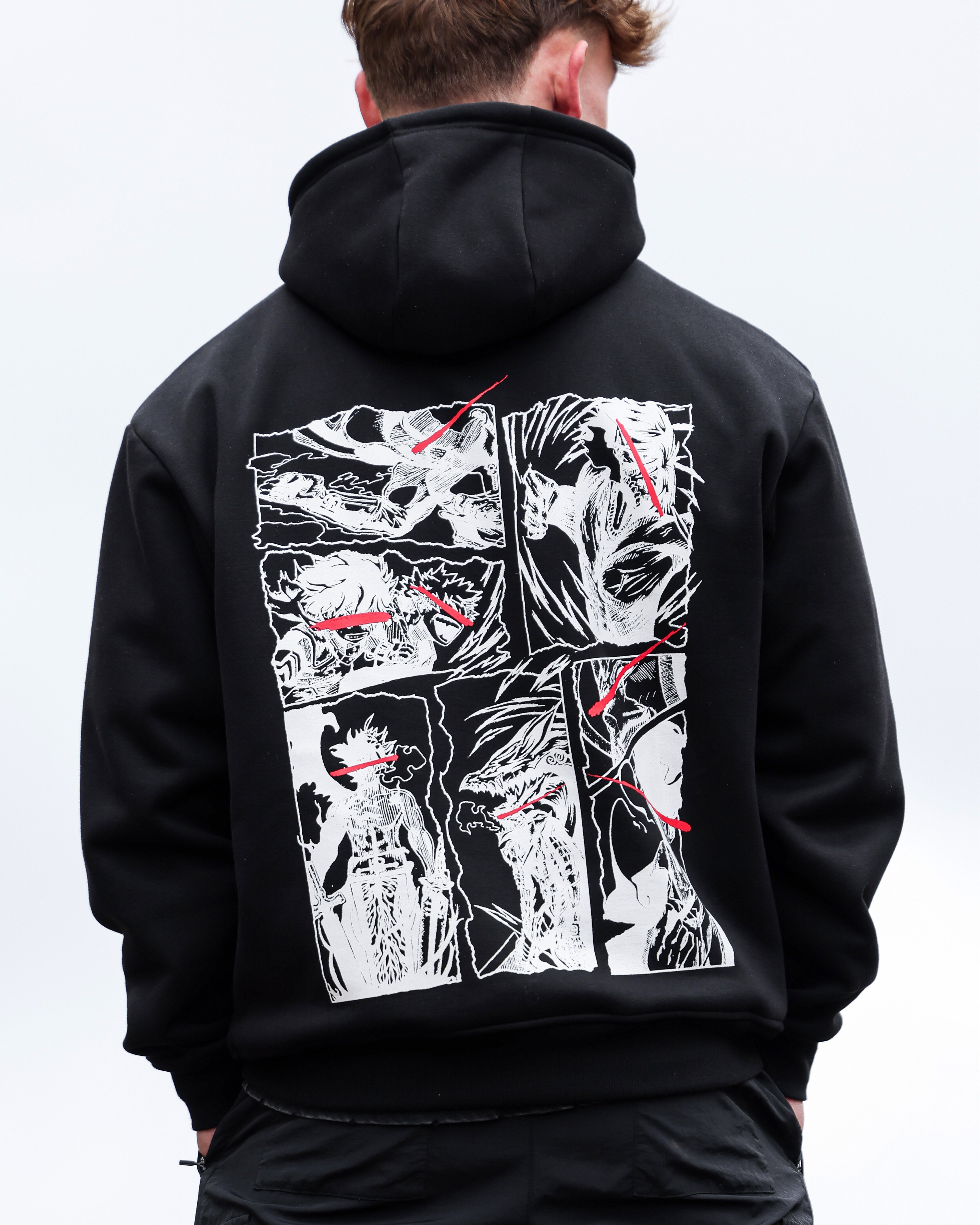 Kaizen Black Anime Hoodie