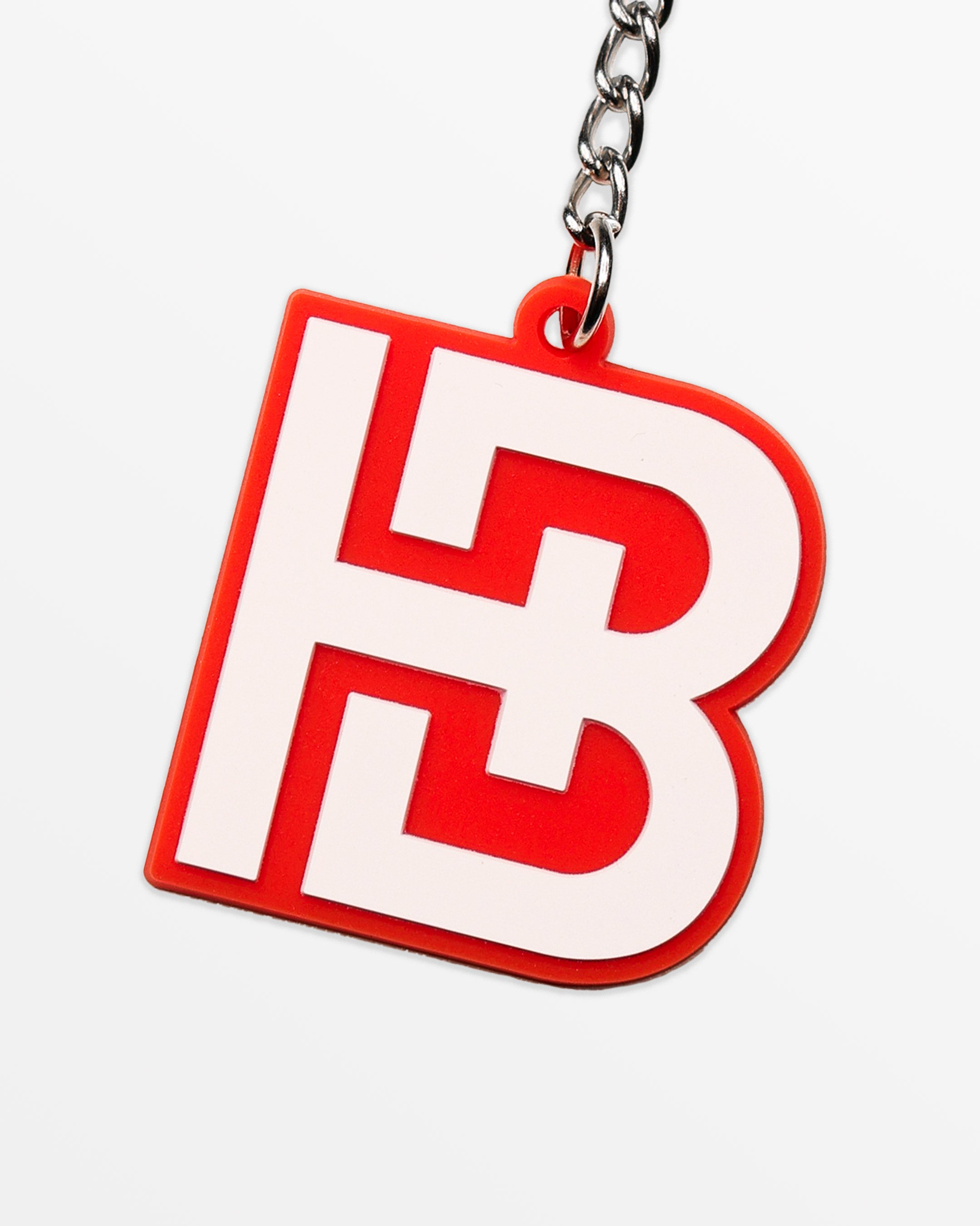 Icon Key Ring Red/White
