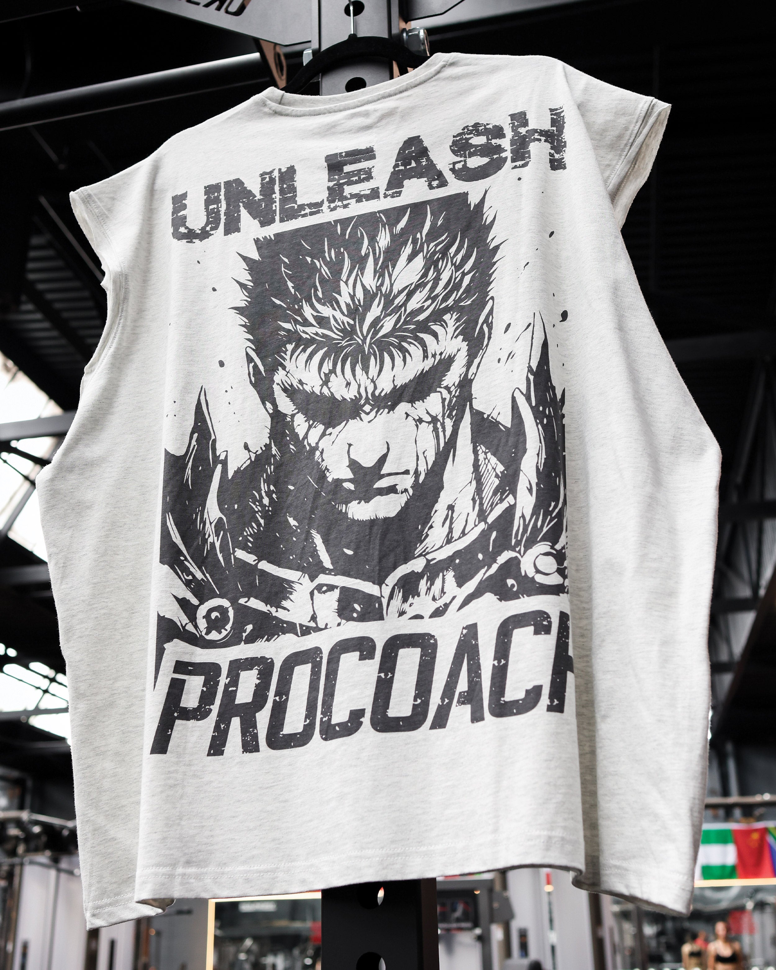 Procoach Unleash Cut Off Tank Light Grey