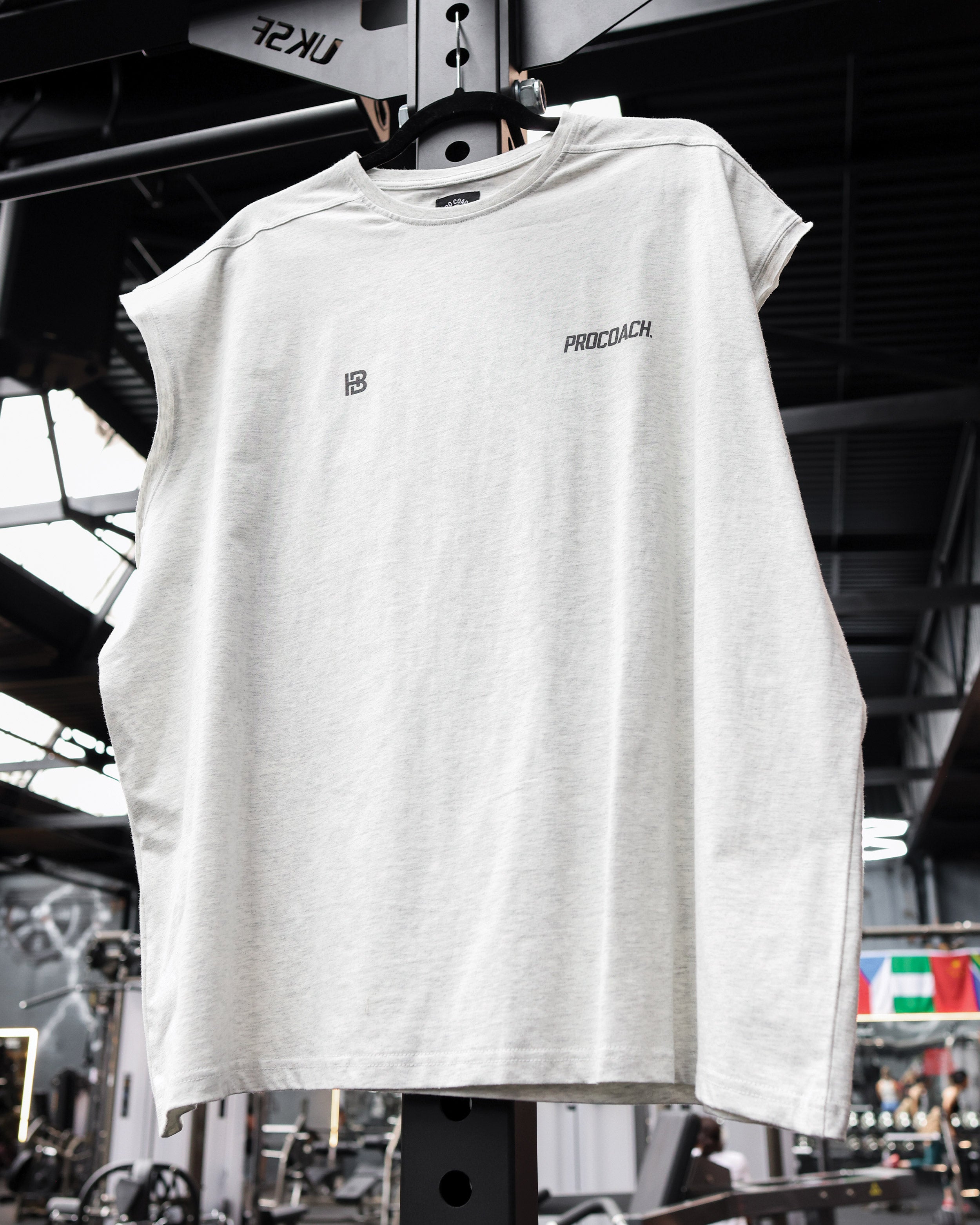 Procoach Unleash Cut Off Tank Light Grey