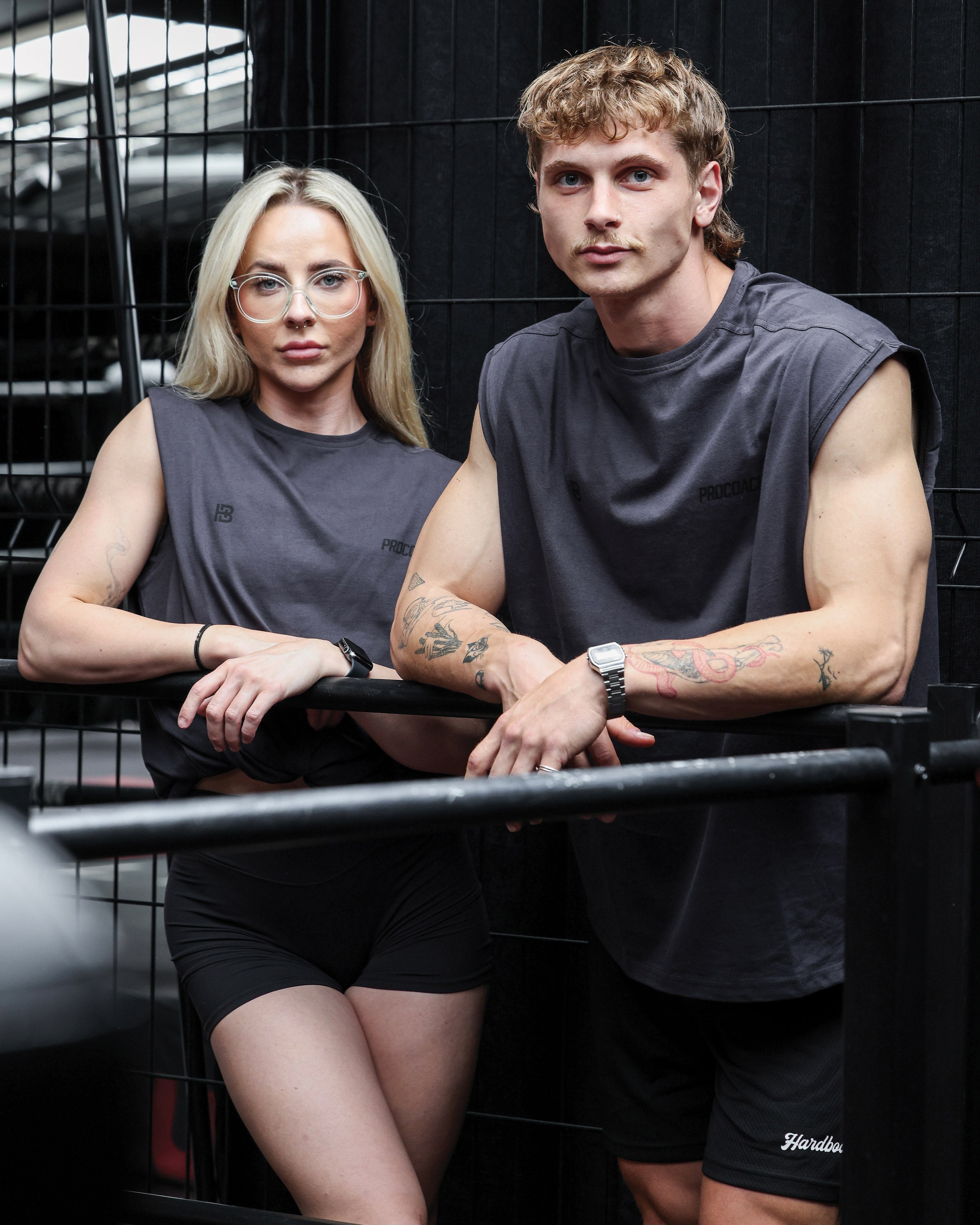 Procoach Unleash Cut Off Tank Shadow Grey