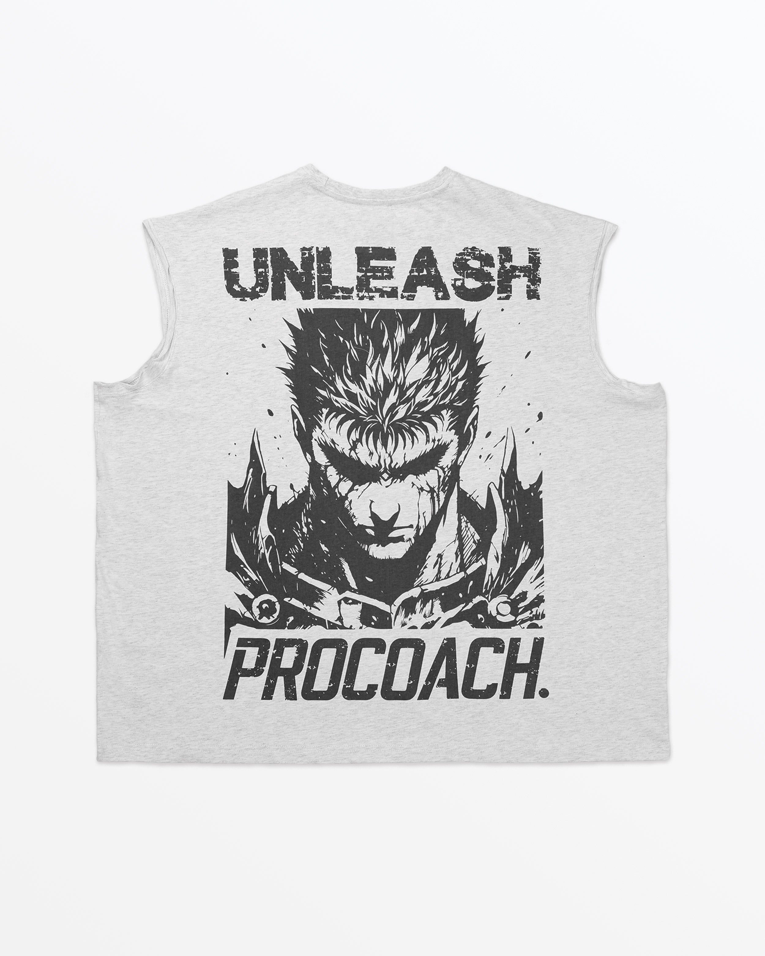 Procoach Unleash Cut Off Tank Light Grey