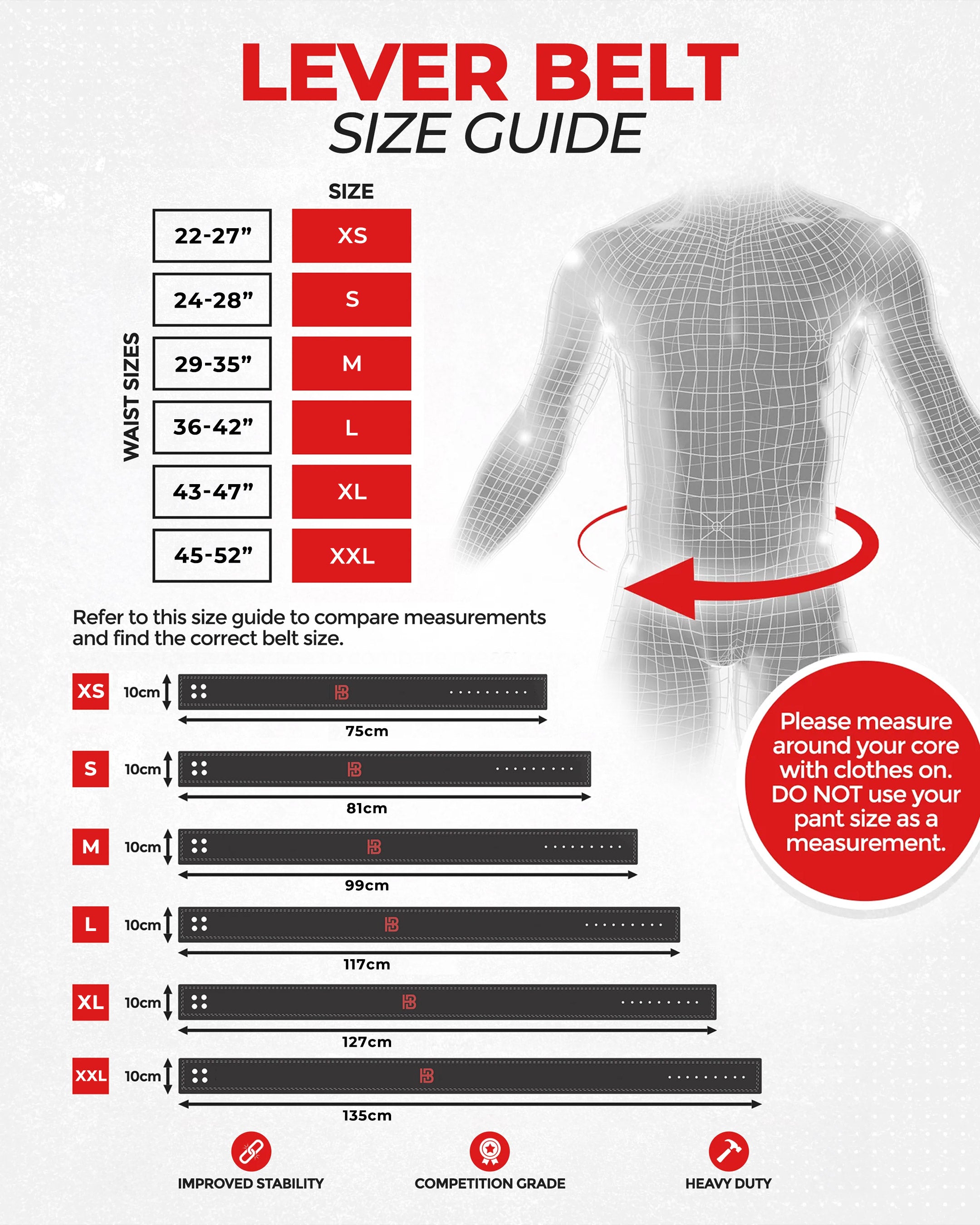 Lever Belt 10mm OG Black