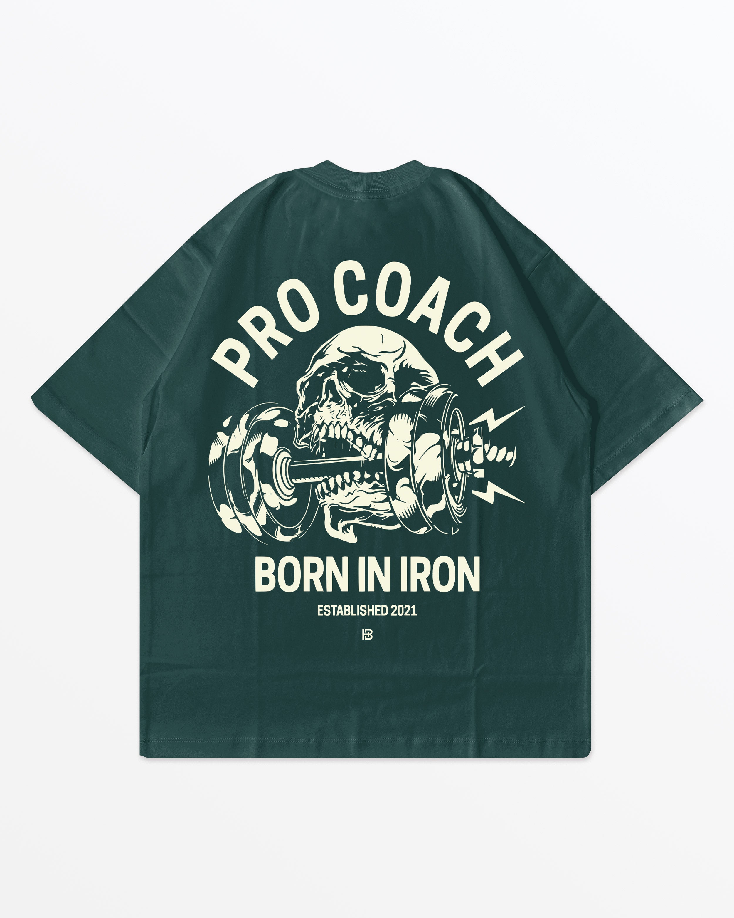 Procoach Born In Iron T-Shirt Evergreen