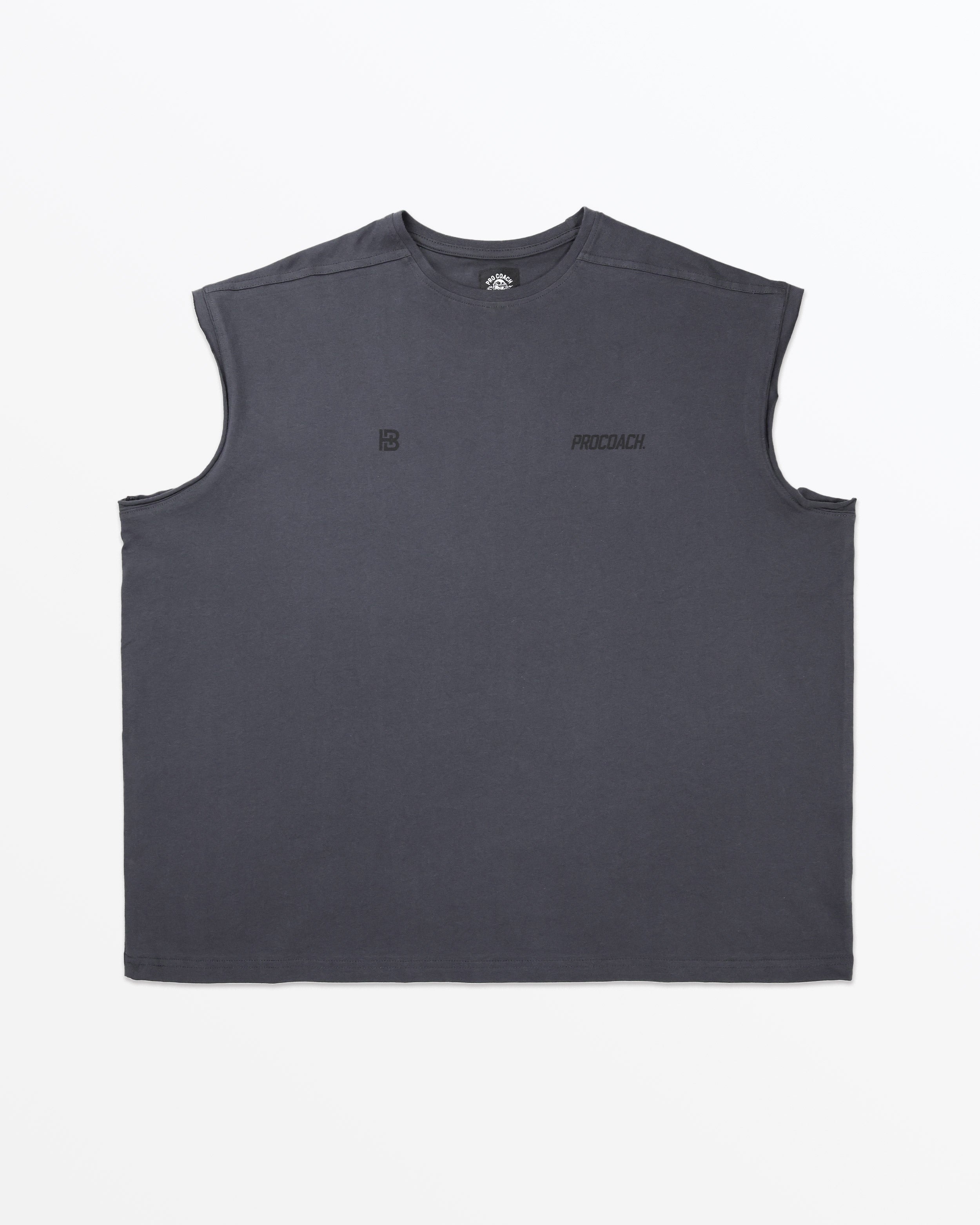Procoach Unleash Cut Off Tank Shadow Grey