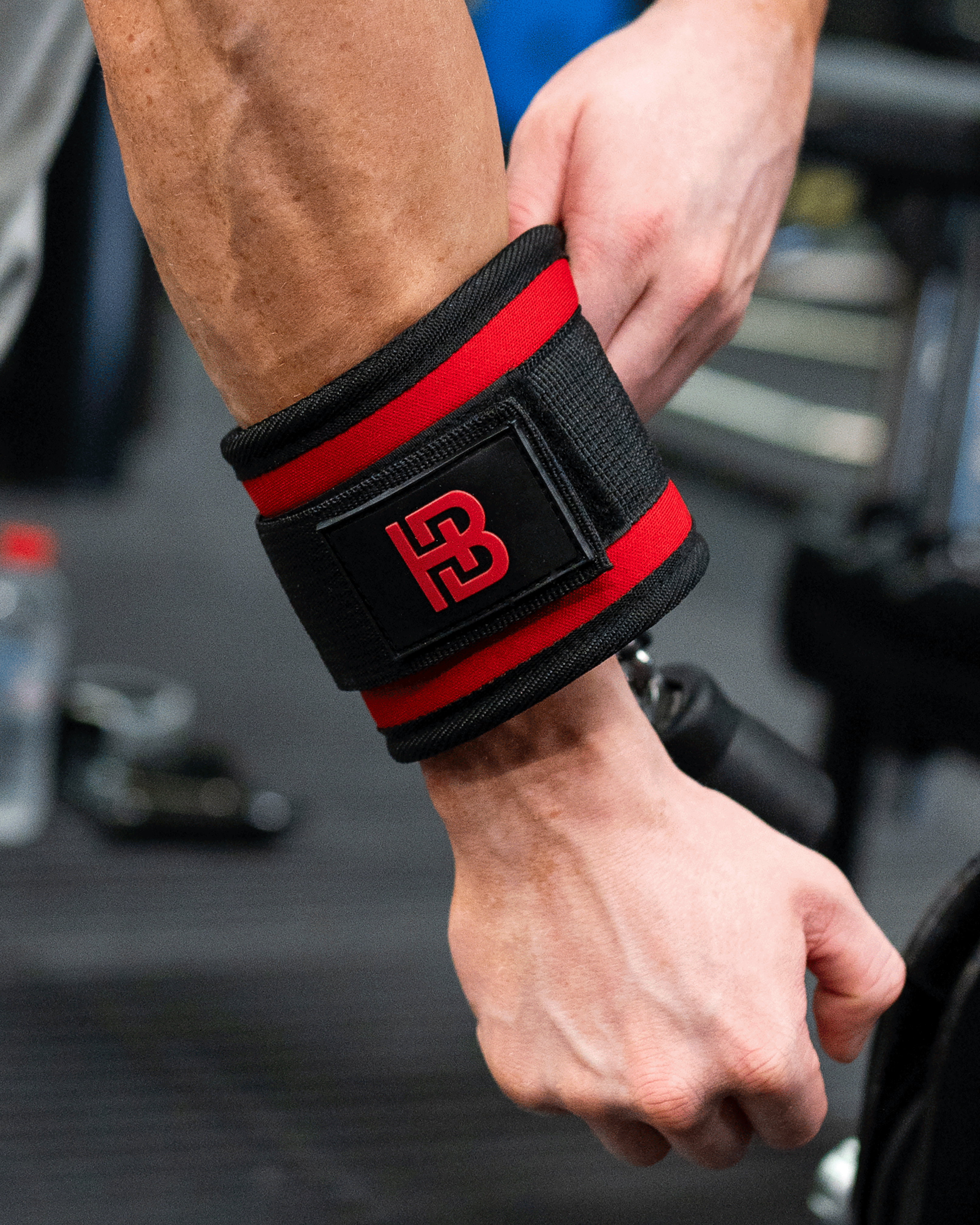 Neoprene Lifting Cuffs Red