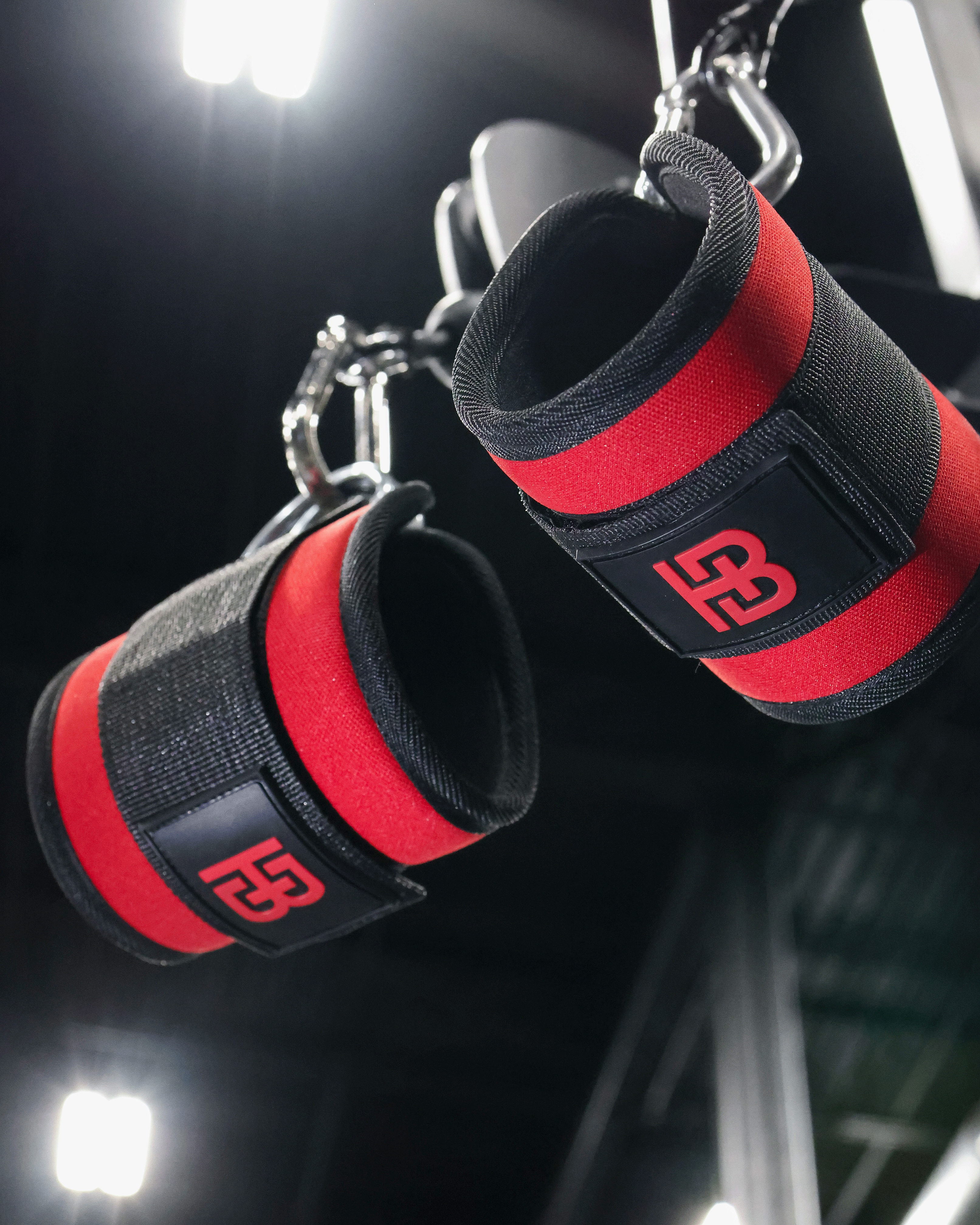 Neoprene Lifting Cuffs Red