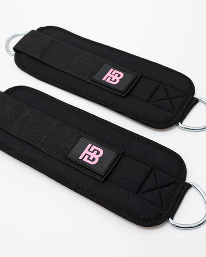 Neoprene Lifting Cuffs Pink