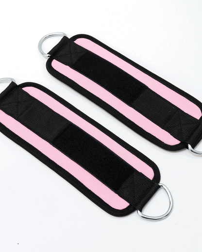 Neoprene Lifting Cuffs Pink