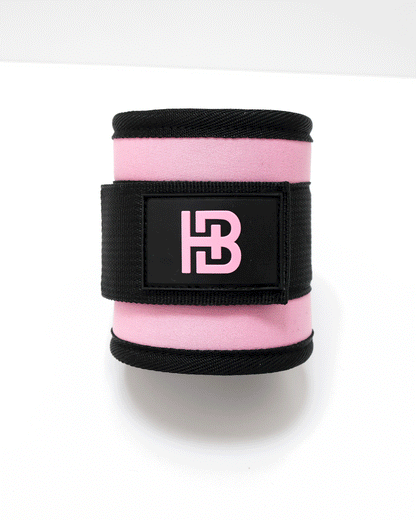 Neoprene Lifting Cuffs Pink