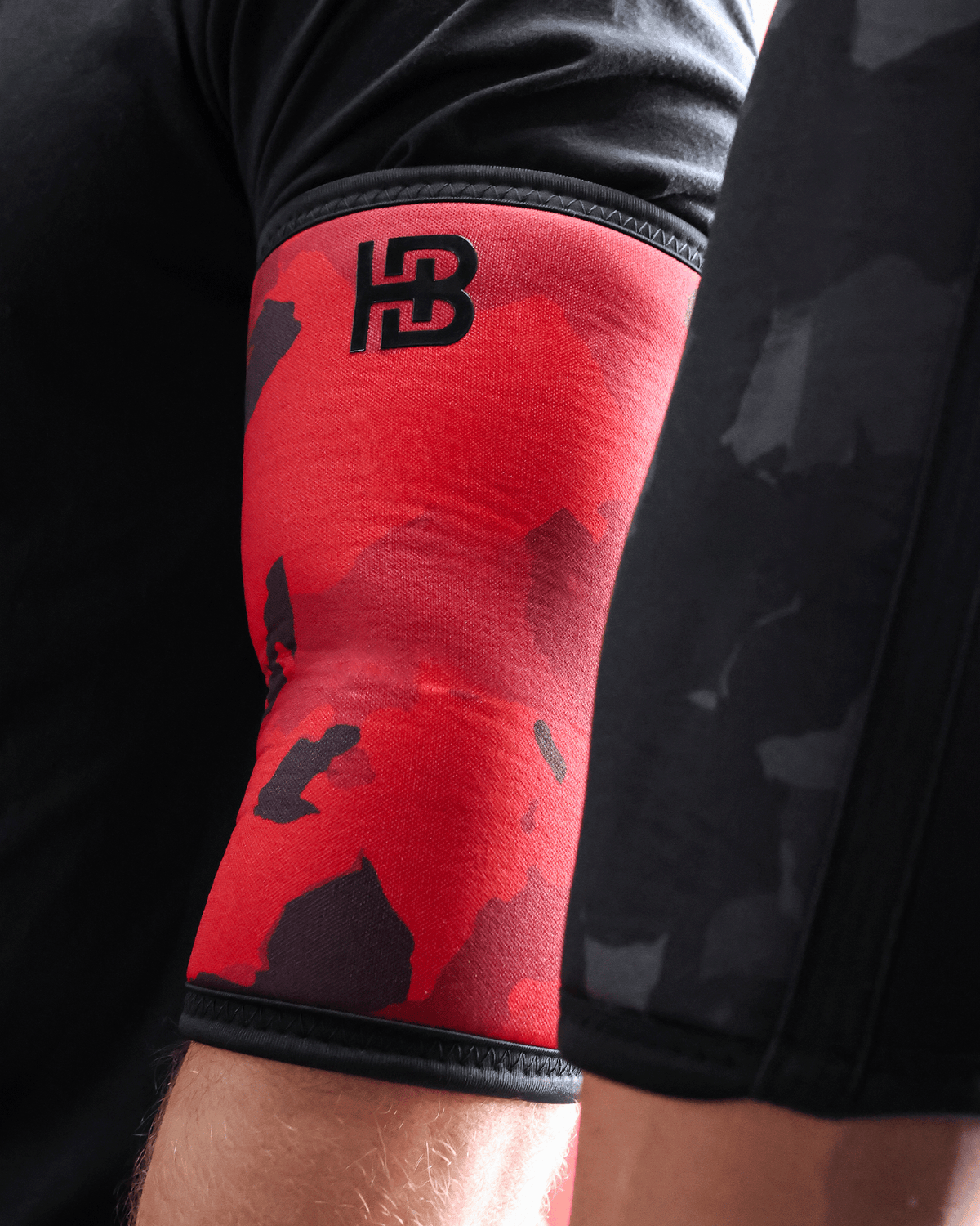 Red Camo Elbow Sleeves 7mm