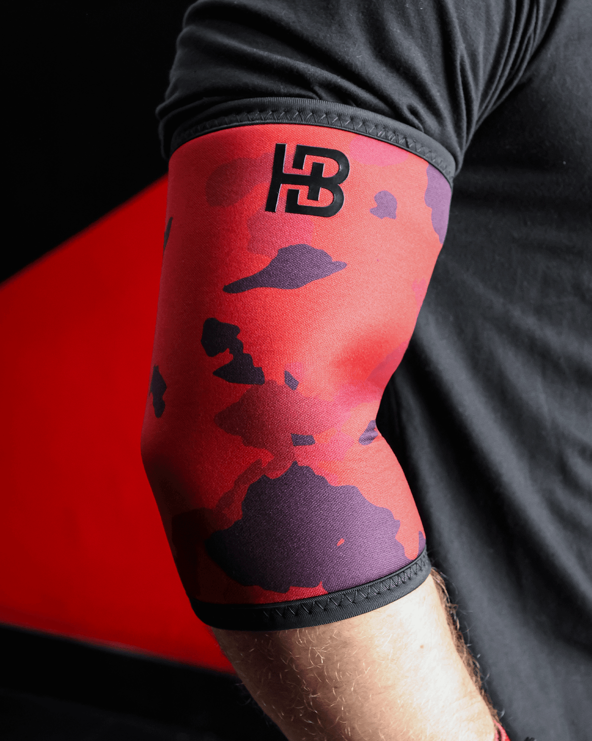 Red Camo Elbow Sleeves 7mm