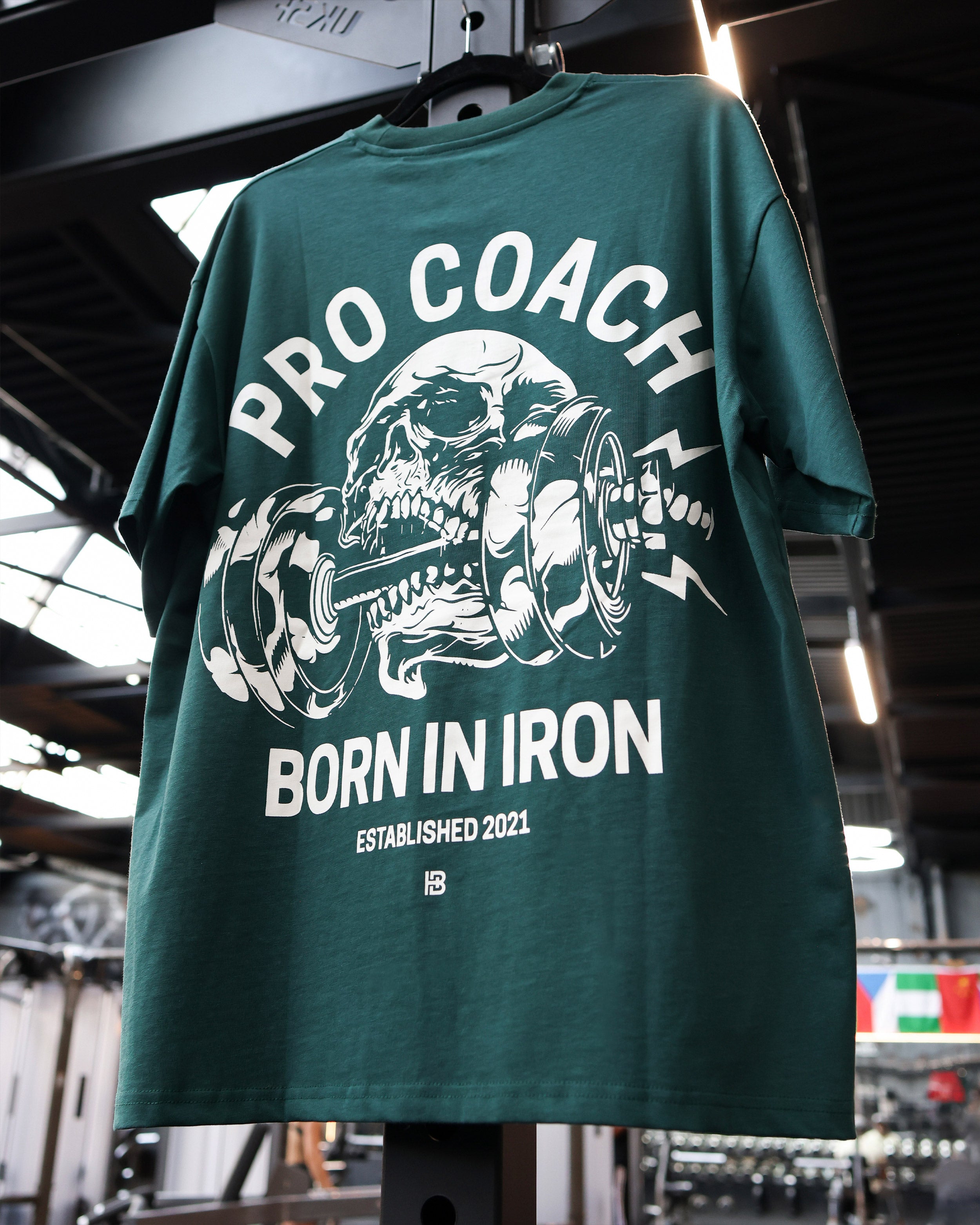 Procoach Born In Iron T-Shirt Evergreen