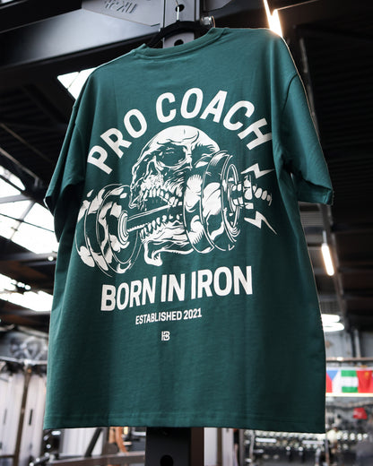 Procoach Born In Iron T-Shirt Evergreen