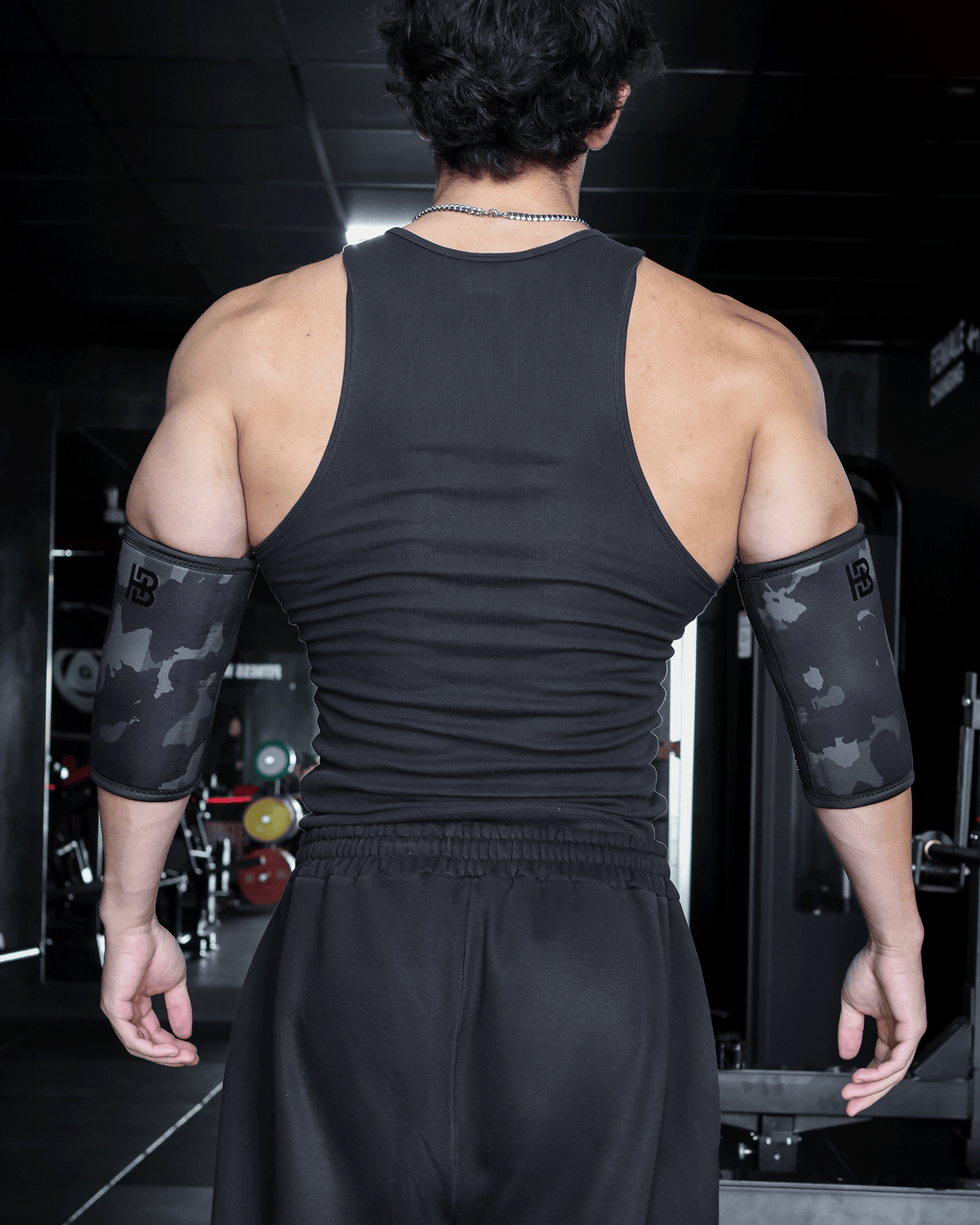 Black Camo Elbow Sleeves 7mm
