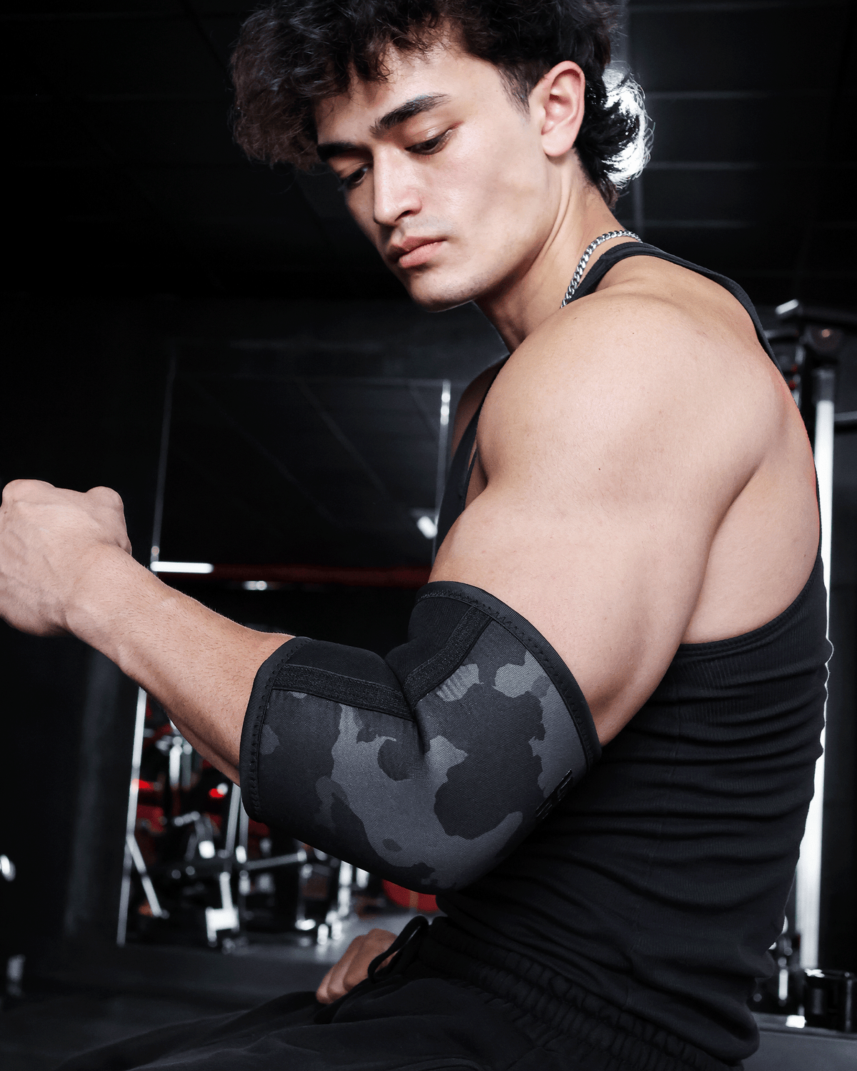 Black Camo Elbow Sleeves 7mm