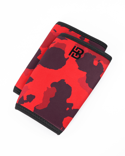 Red Camo Elbow Sleeves 7mm