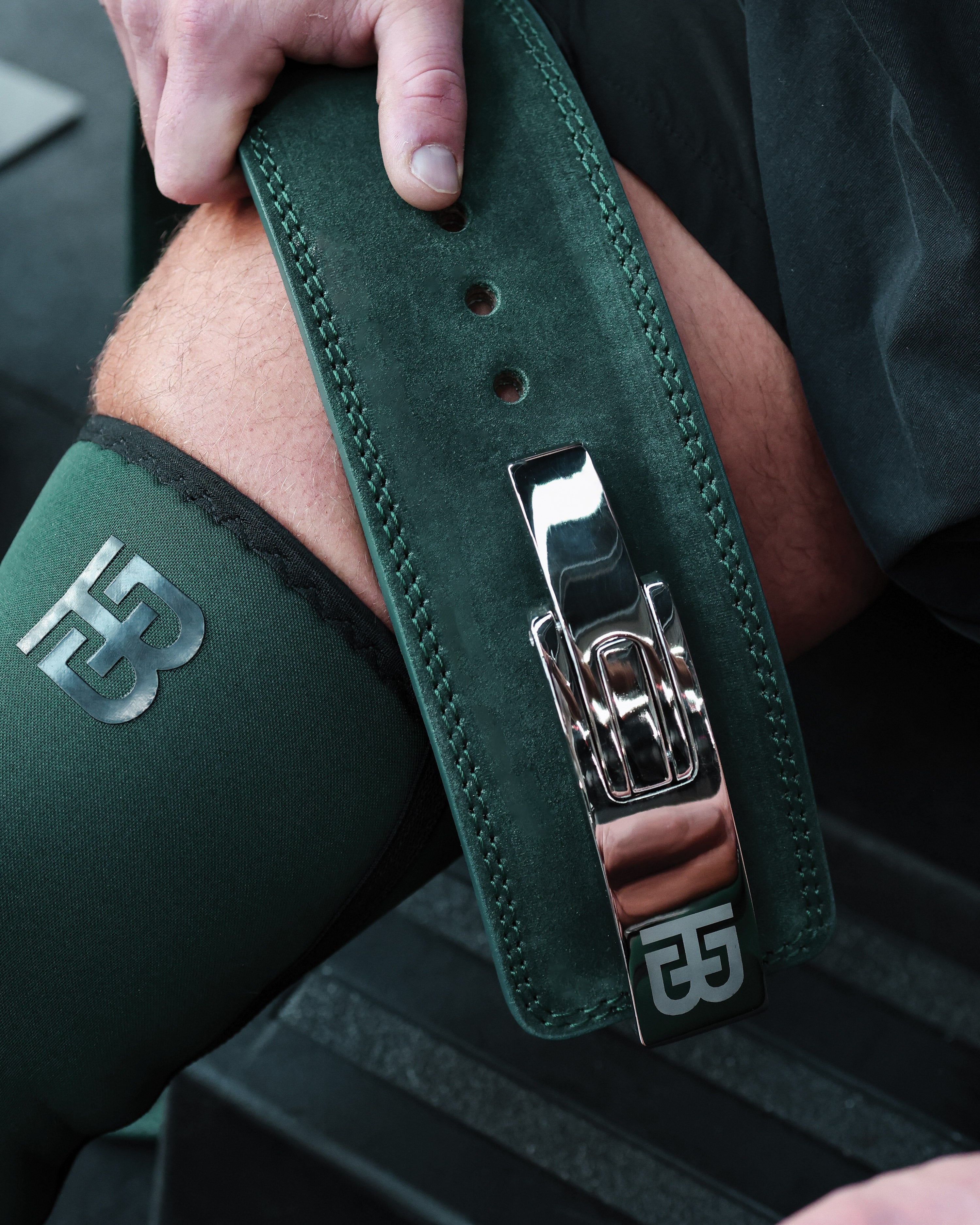 Lever Belt 10mm Forest Green