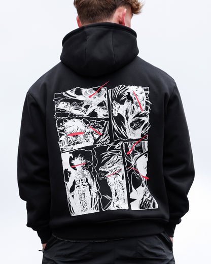 Kaizen Black Anime Hoodie