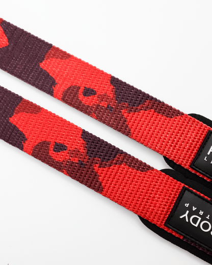 Lifting Straps Red Camo