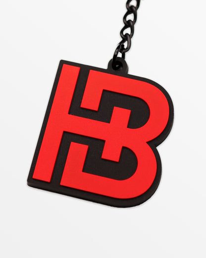 Icon Key Ring Black/Red