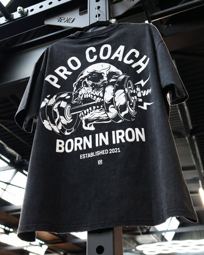 Procoach Born In Iron T-Shirt Wash Black