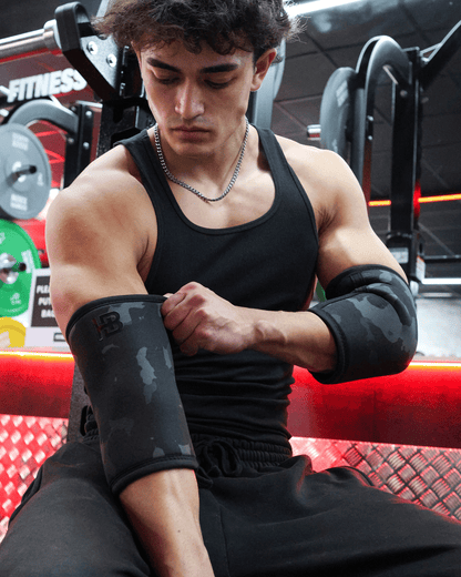 Black Camo Elbow Sleeves 7mm