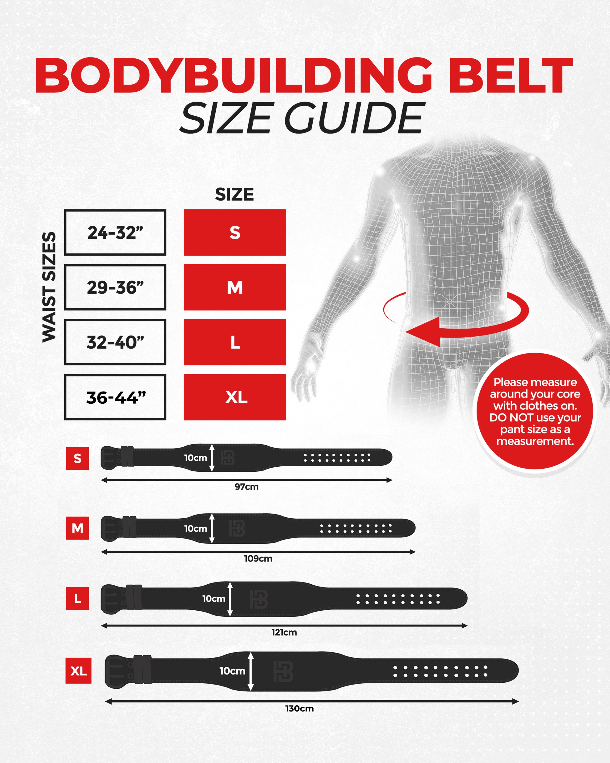 Bodybuilding Belt 10mm Obsidian Black