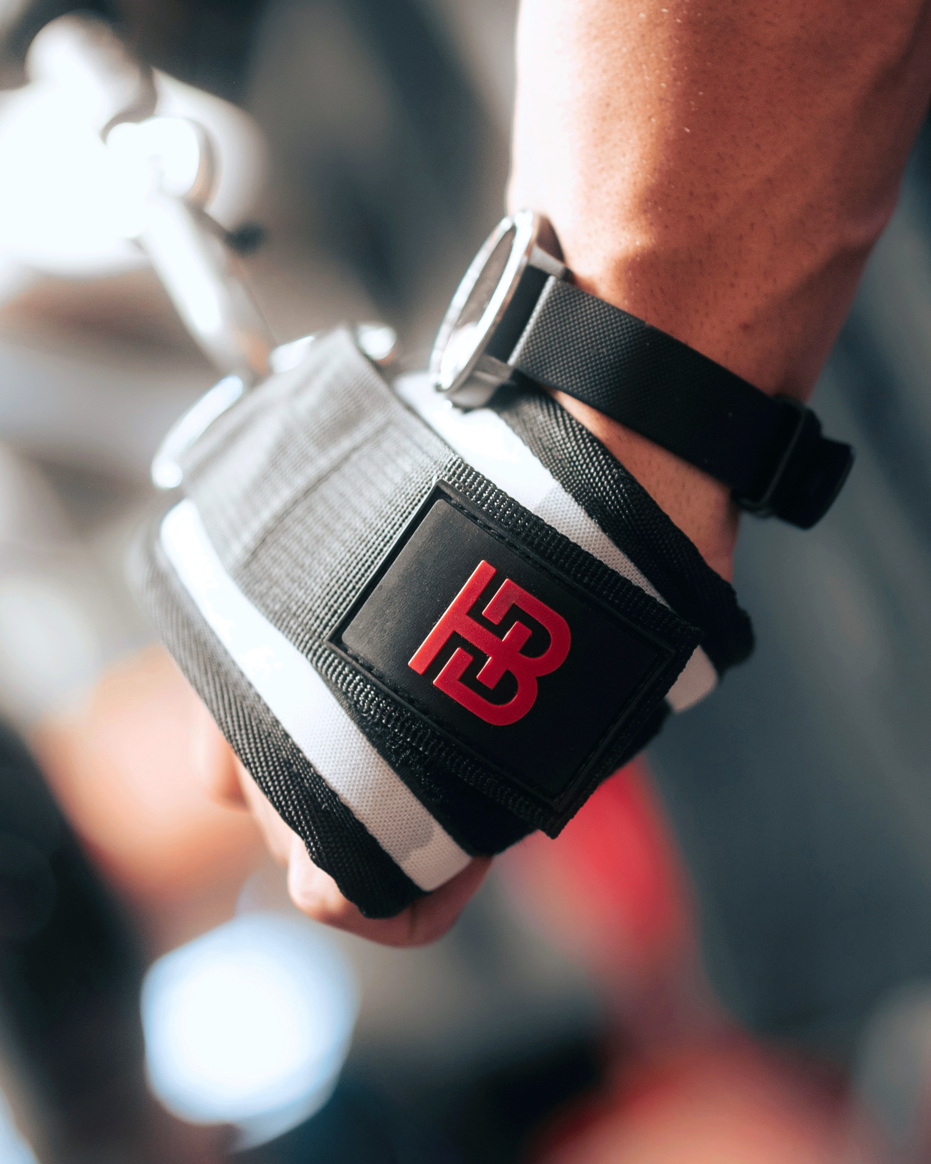 Neoprene Lifting Cuffs Winter White