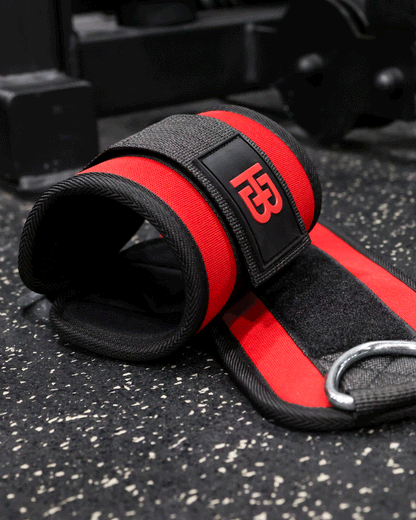 Neoprene Lifting Cuffs Red