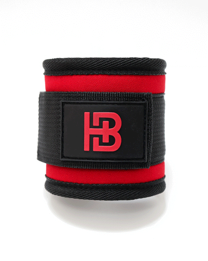 Neoprene Lifting Cuffs Red