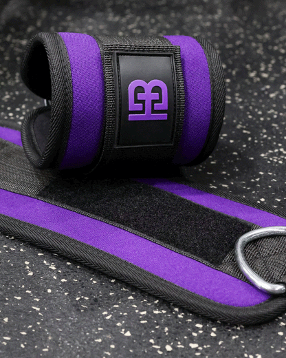 Neoprene Lifting Cuffs Purple