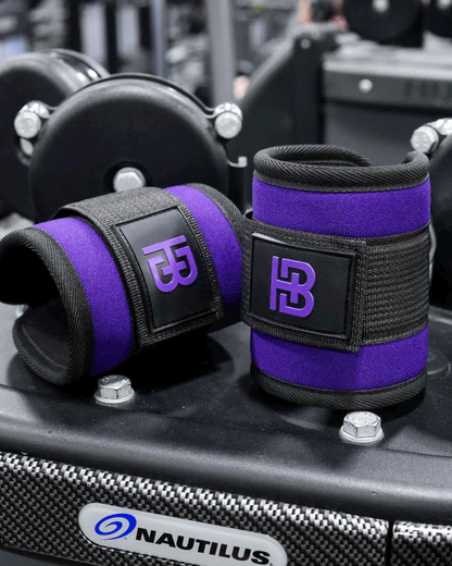 Neoprene Lifting Cuffs Purple
