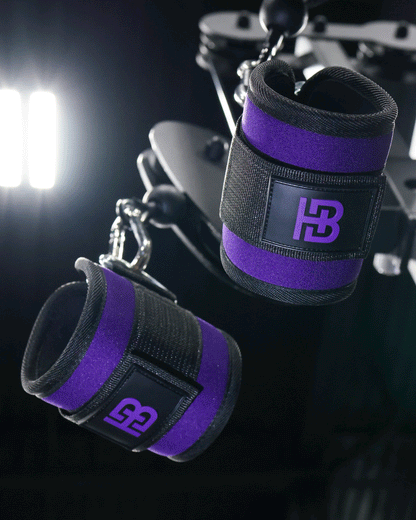 Neoprene Lifting Cuffs Purple